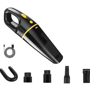 Portable Black and Yellow Handheld Vacuum Cleaner